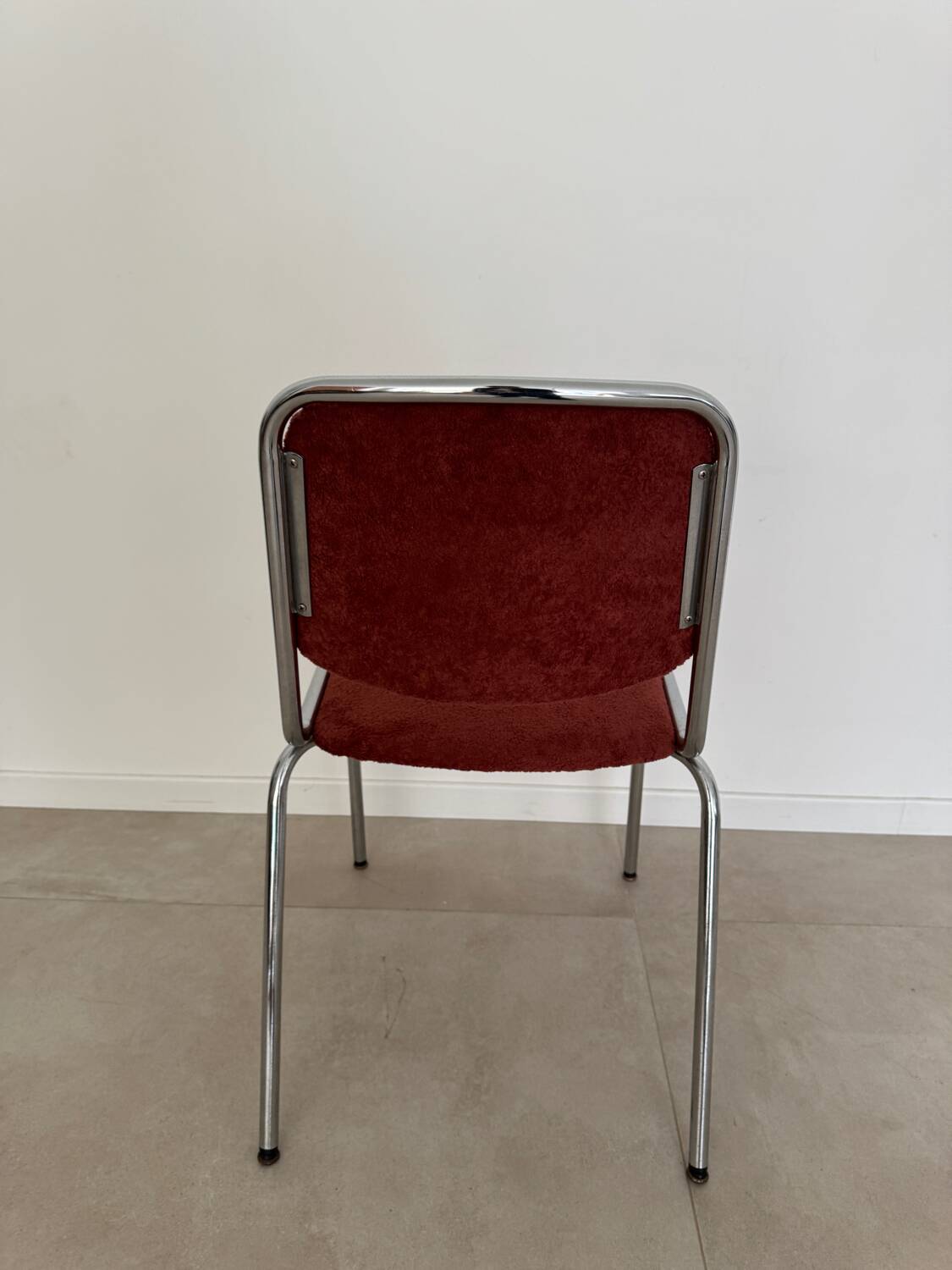 Vintage chrome stainless steel chair 1970