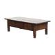 Table basse antique d'Europe du Sud du XVIIIe siècle avec trois tiroirs