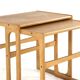 Ensemble de 2 tables gigognes en chêne - design danois - moderne du milieu du siècle