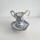 Old gravy boat in iron clay “Flora” Creil et Montereau