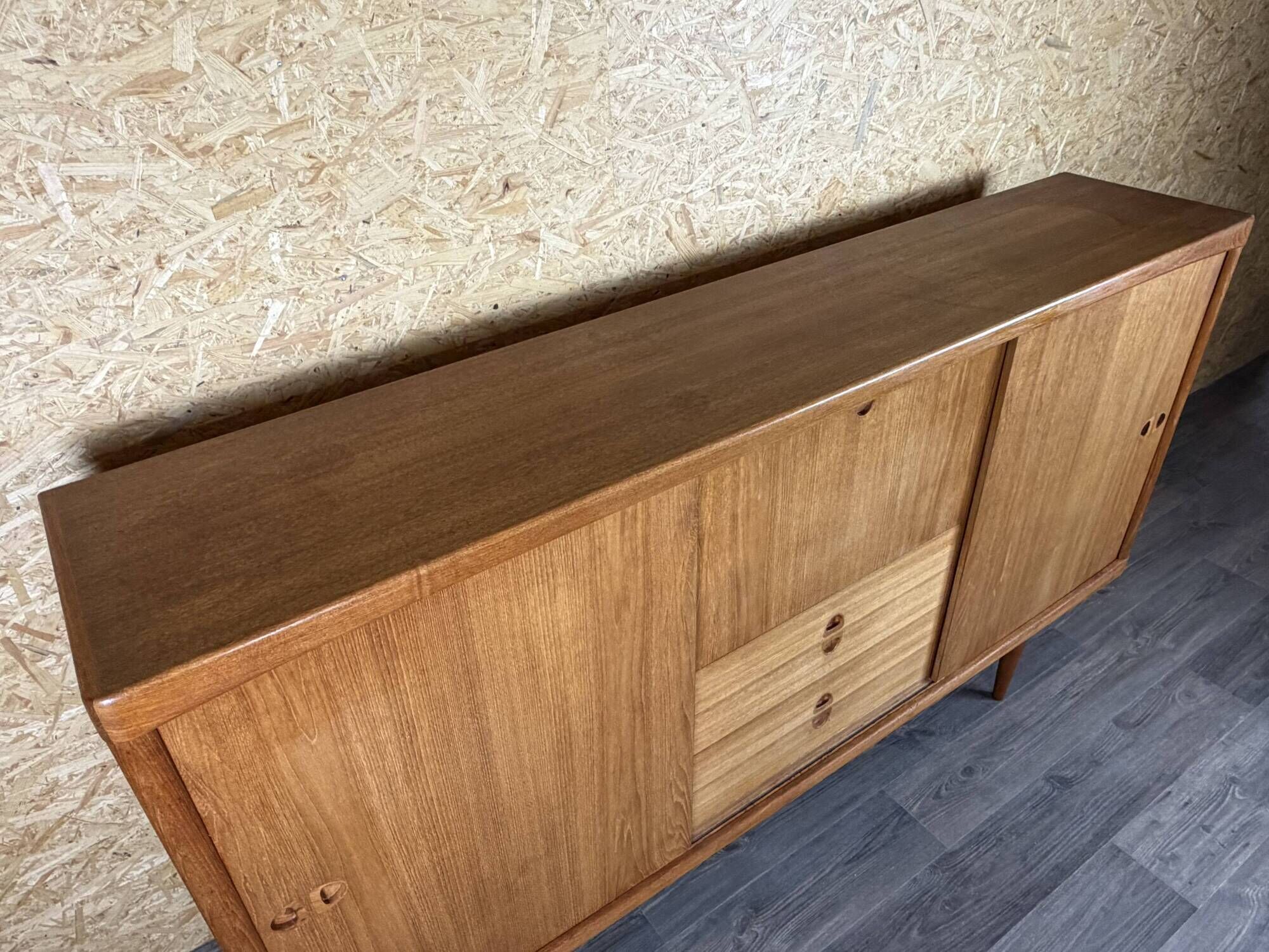1960s 1970s Teak Sideboard Highboard by H.W. Klein for Bramin Denmark
