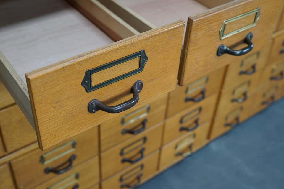 Germany oak storage furniture circa 1950