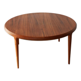 Round teak coffee table - Johannes Andersen - CF Christensen from Silkeborg