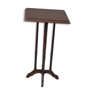 Table d'appoint  en bois vernis marron