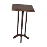 Side table in brown varnished wood