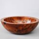 Mid Century Turned Oak Burl Bowl  Centerpiece Bowl