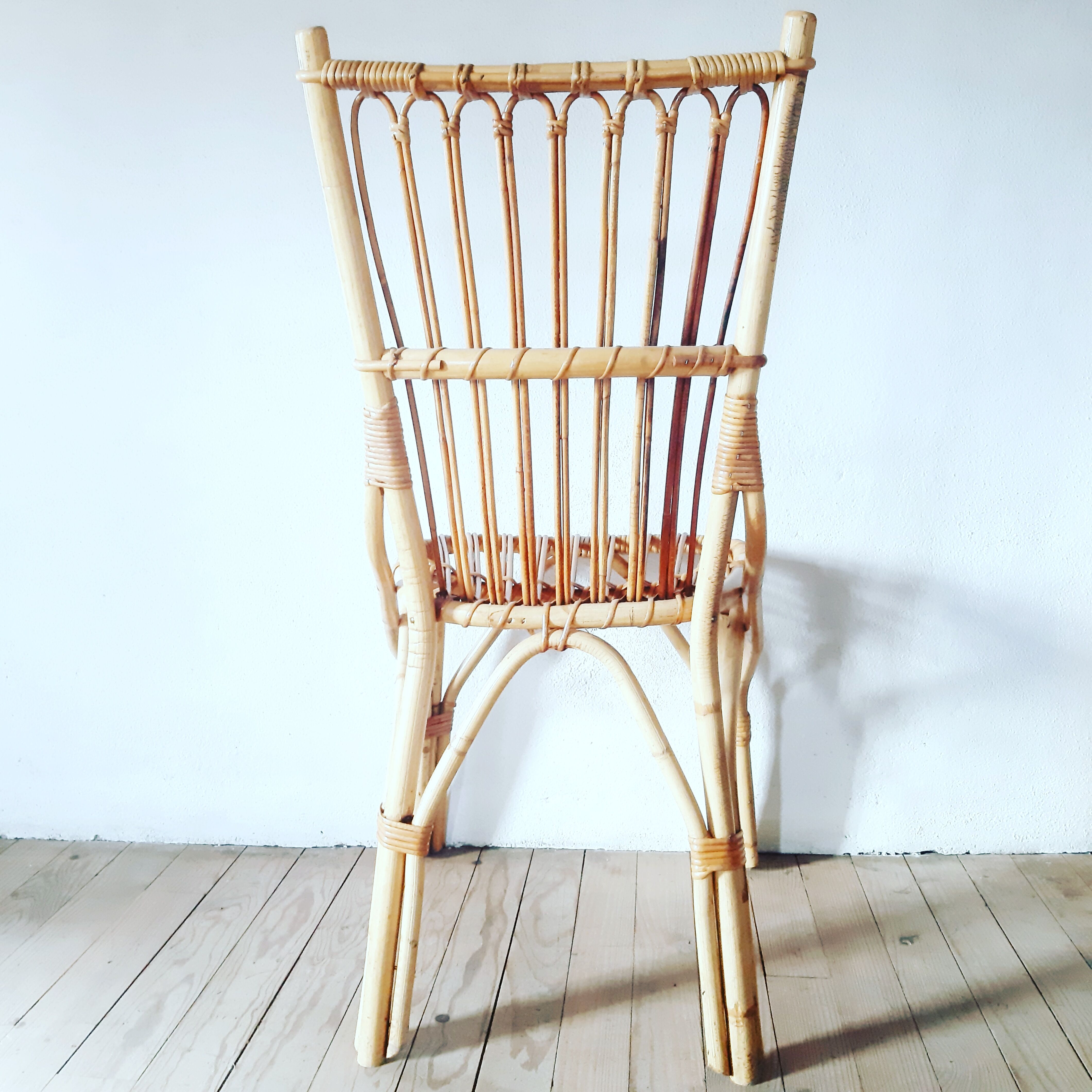 Rattan chair from the 1950s