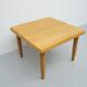 Square oak coffee table, 1960s