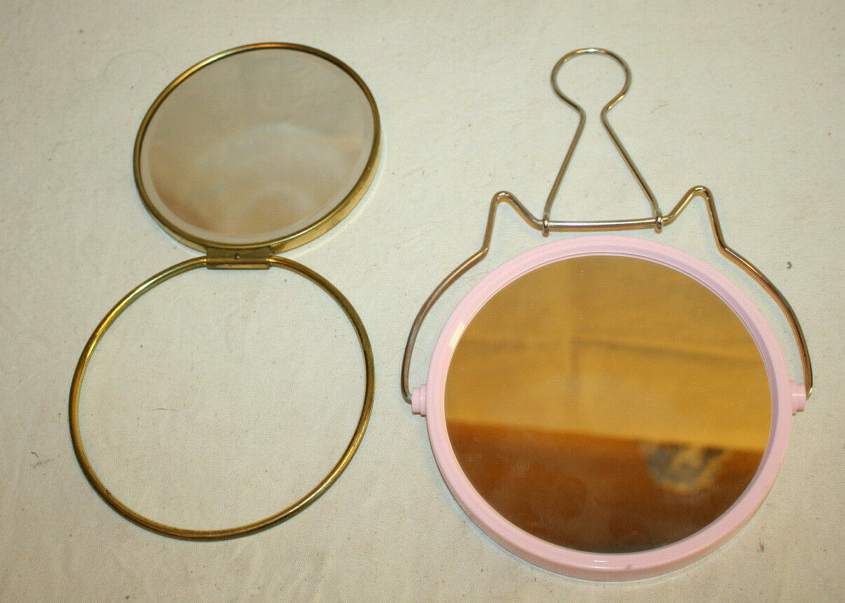 Round mirrors (diameter: 11cm and 13.5cm)