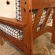 Vintage pine chair style Swedish chalet 1960-1980