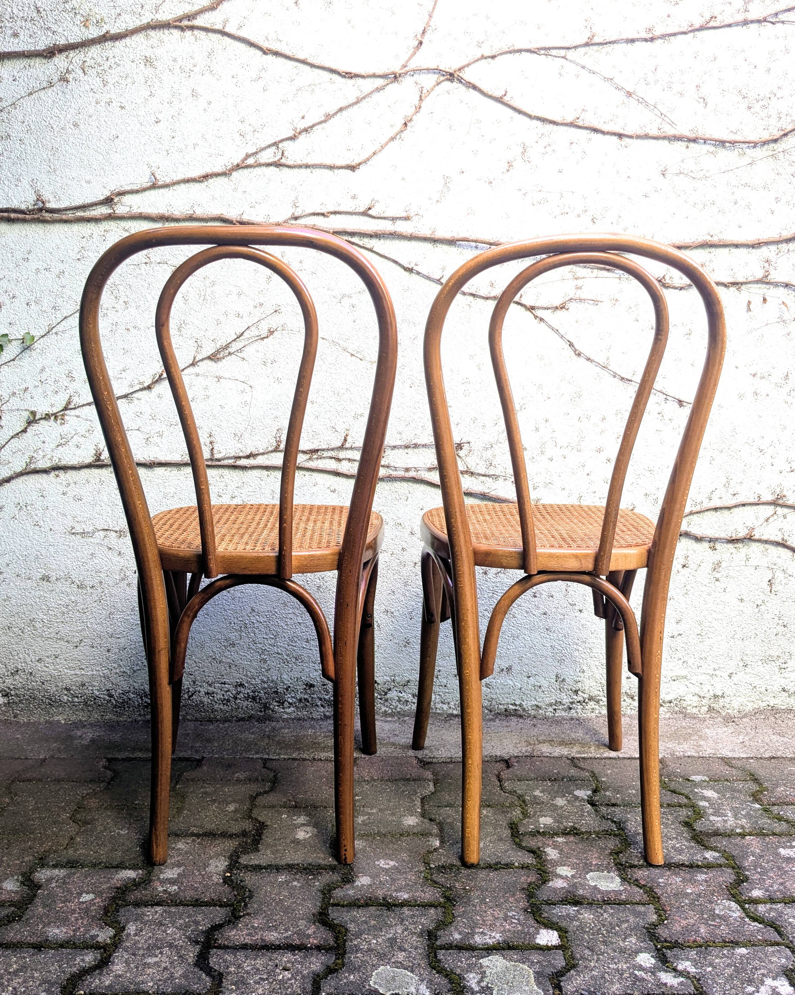 Cane and bentwood chairs