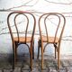 Cane and bentwood chairs