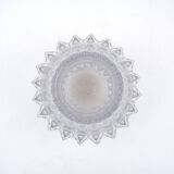 Clear crystal vase Val Saint Lambert - "Artichoke" model - Circa 1960