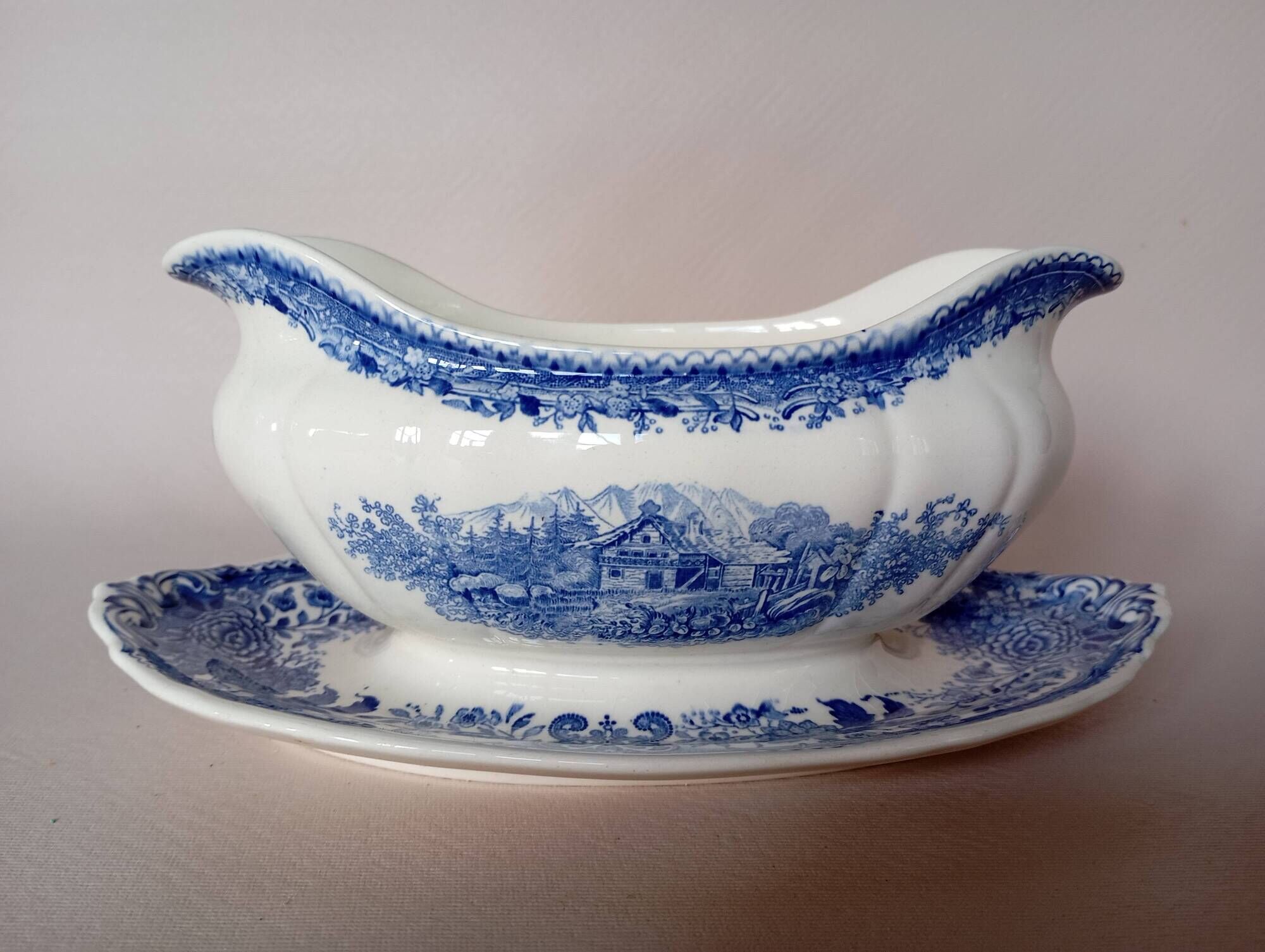 Saucière 'Burgenland' bleu Villeroy & Boch Mettlach