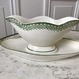 Saucière terre de fer st amand green early twentieth century