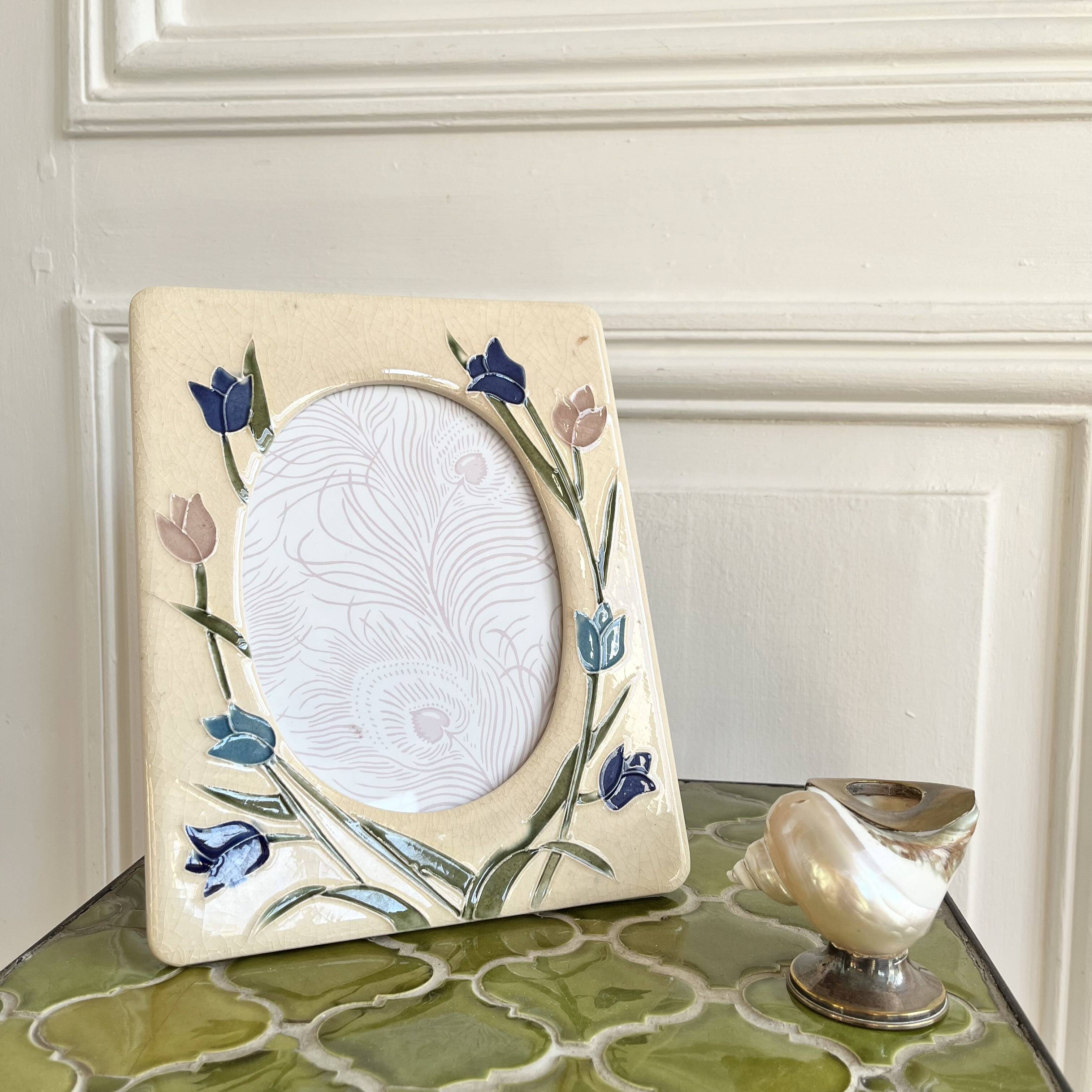 Cadre photo céramique