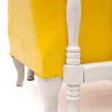 Fauteuil vintage en cuir, 1950