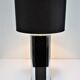 Stainless steel lamp foot and plexiglass black design 70s / 80s