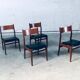 Mid-Century Scandinavian Modern Teak Dining Chairs, Set of 4