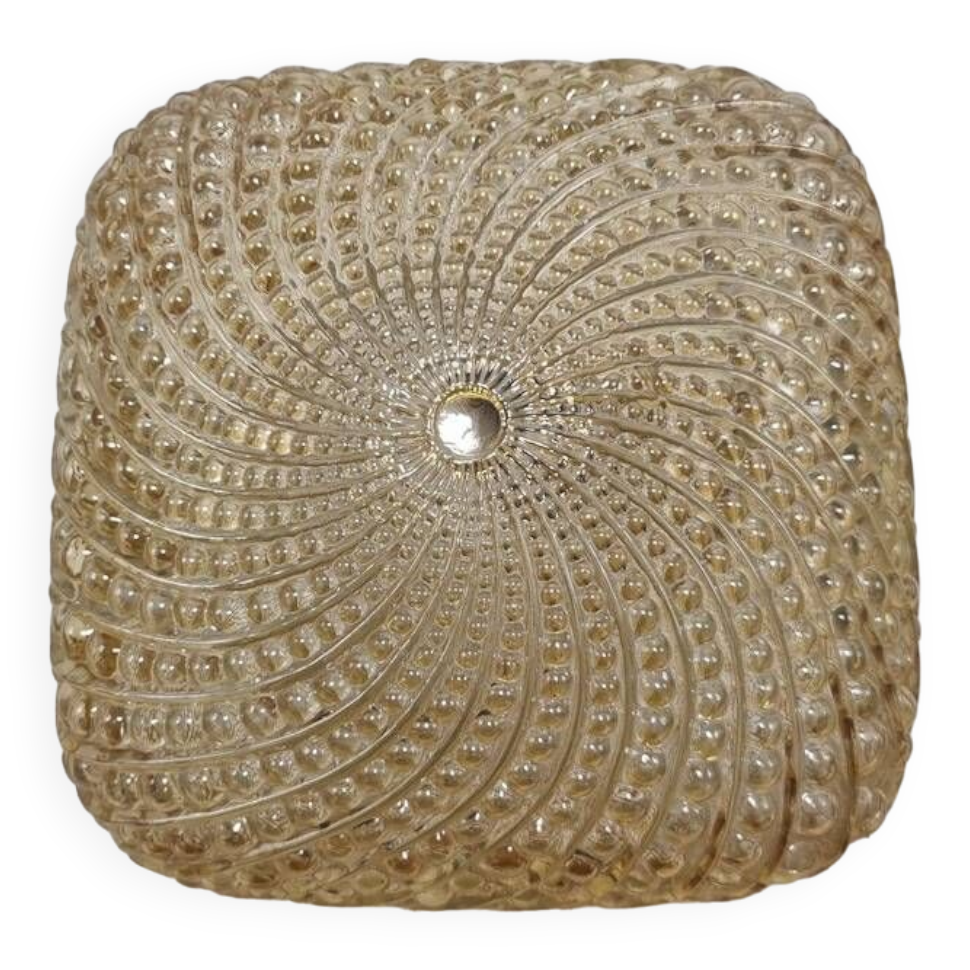 Iridescent glass ceiling light