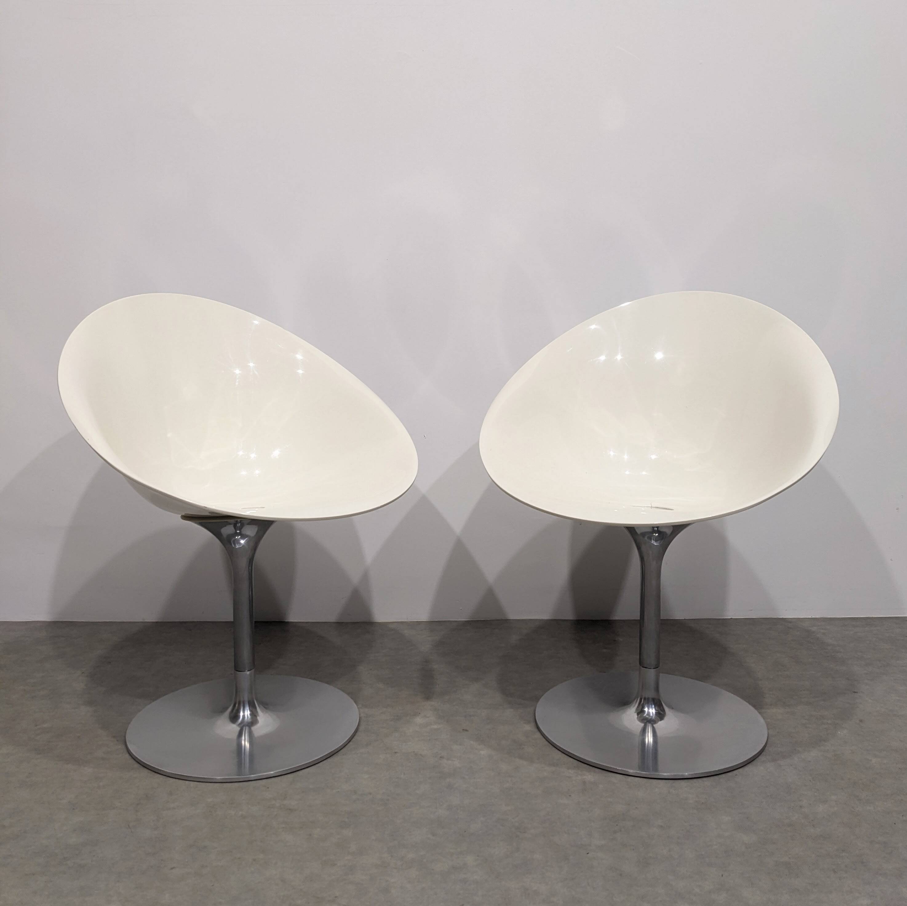 Two Kartell Eros chairs