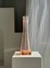 Grand vase soliflore en verre rose H37 D18A