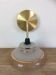 Vintage globe wall lamp in glass and brass base
