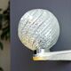 Mid Century clear glass si wall sconce lamp