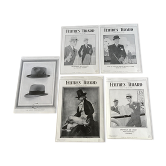 Lot 5 advertisements 30ST Hats Tirard