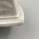 Inkwell late eighteenth early nineteenth white porcelain antique decoration