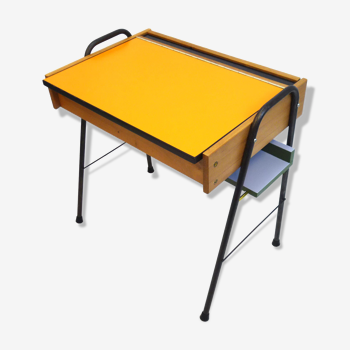 Children's desk orange tray