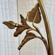 Art deco lamp brass and opaline