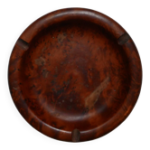 Vintage wooden ashtray, Scandinavian country decorative craft object