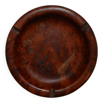 Cendrier en bois vintage objet artisanal de décoration campagne scandinave