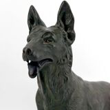 Sculpture representing a German Shepherd, Perrier Challenge Trophy, 1942
