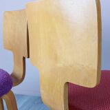 Ensemble de 2 chaises en contreplaqué par Cor Alons années 1950.