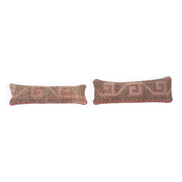 Set of 2 vintage Turkish cushion covers 15x61 cm