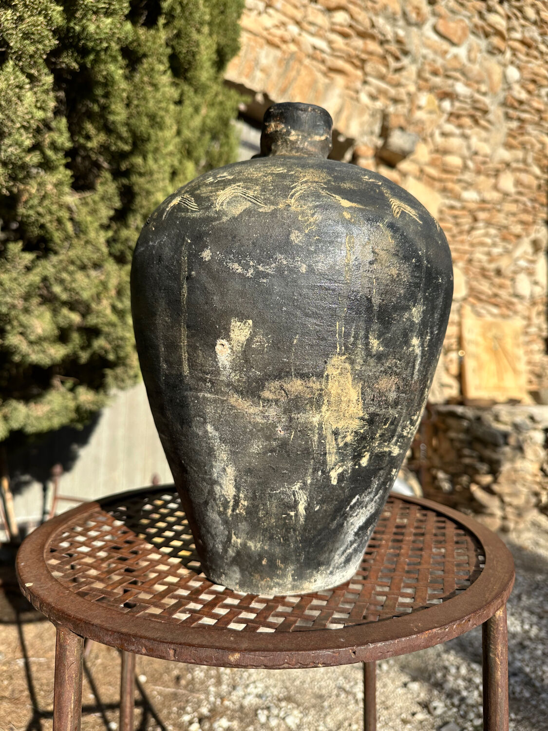 Ancient 19th-century terracotta jug