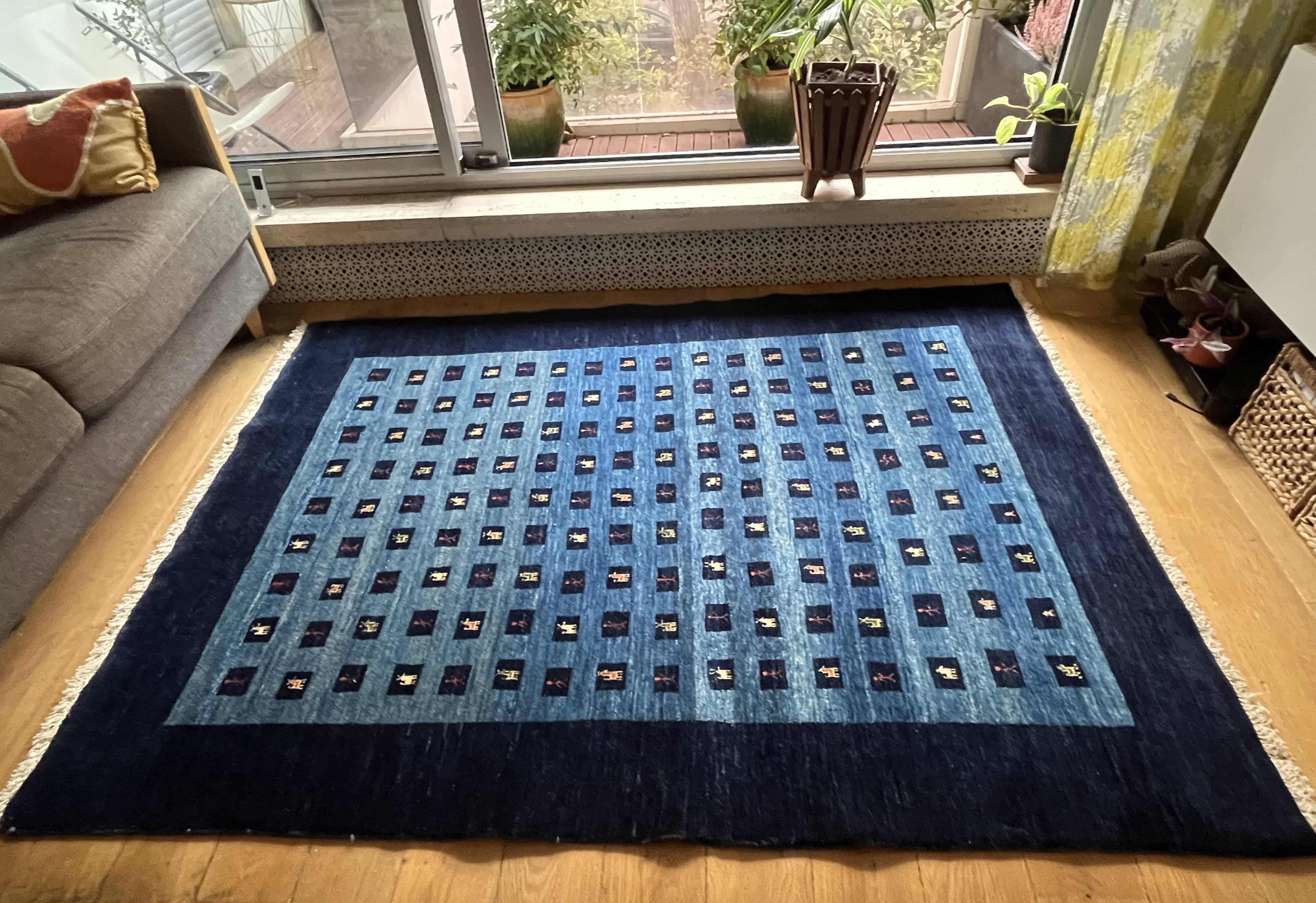 Tapis Gabeh Iran - Artisanal- 100% laine- Excellent état