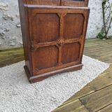 Oak display cabinet bookcase