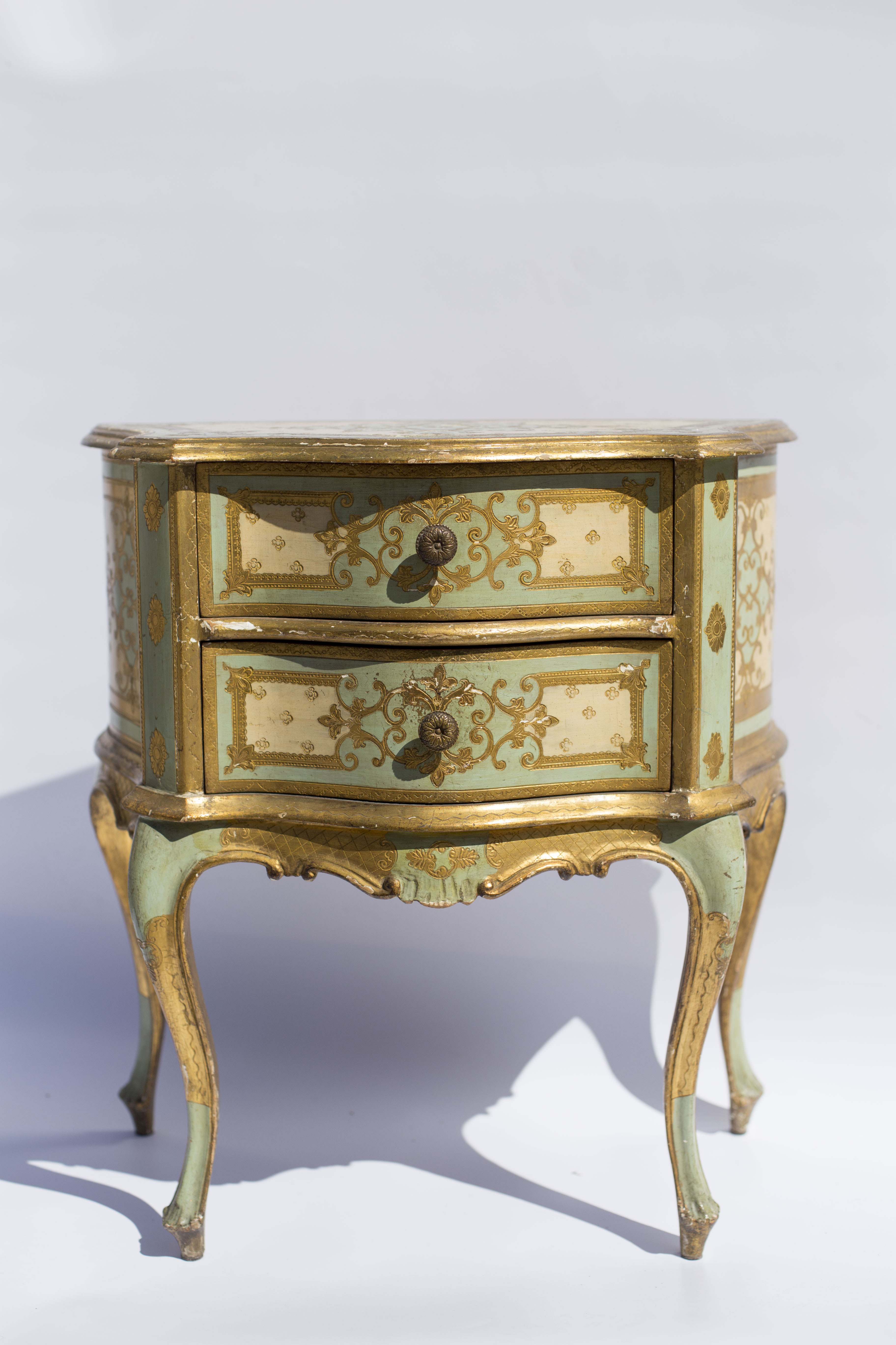 Bedside table style Venetian early twentieth