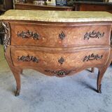 2 rosewood drawer chest of drawers with marble top