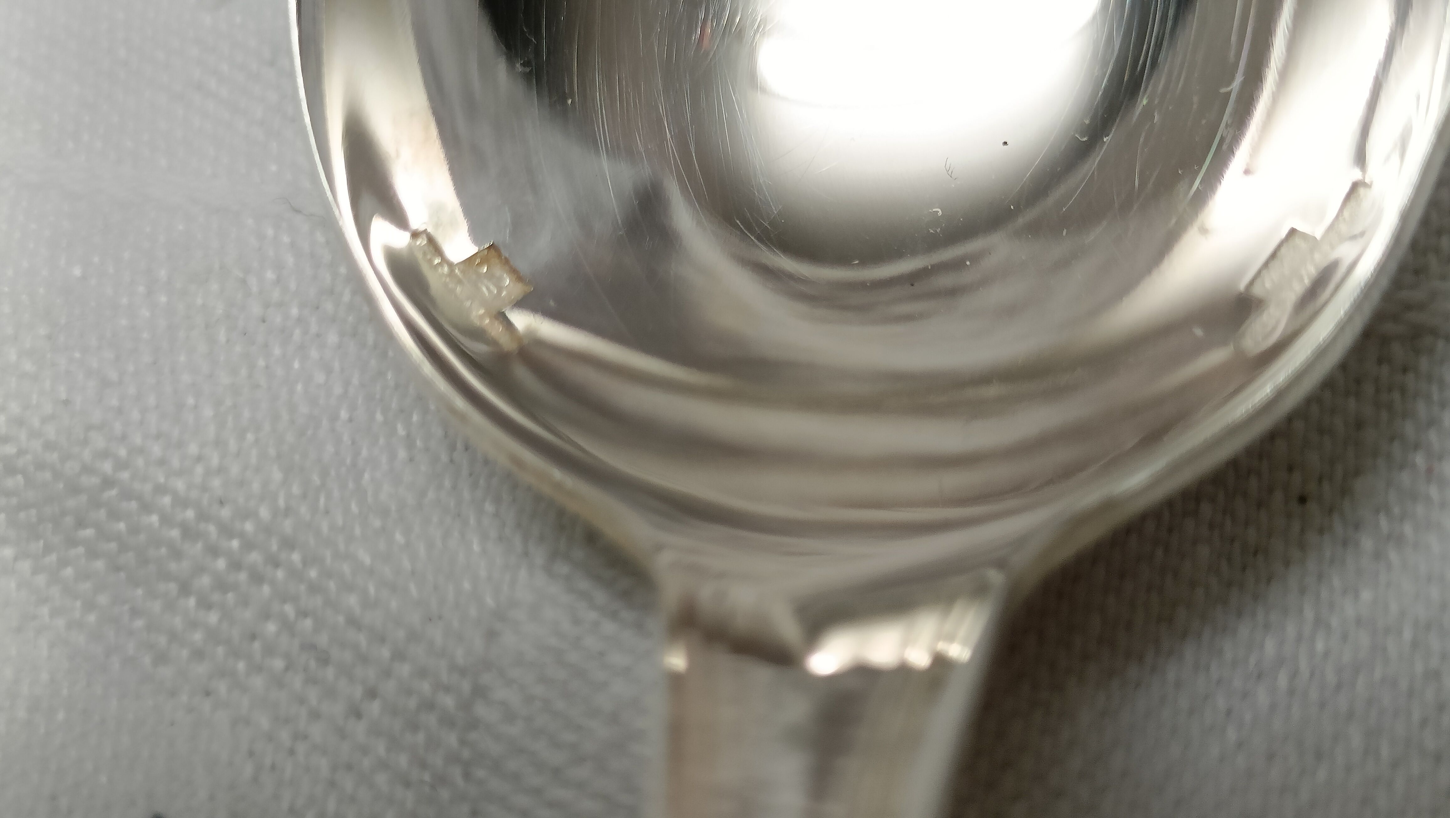 set of 12 dessert spoons in silver metal from Christofle model "Spatours"