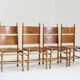 Vintage Kentucky dining chairs by Carlo Scarpa for Bernini, 1970s, set of 4