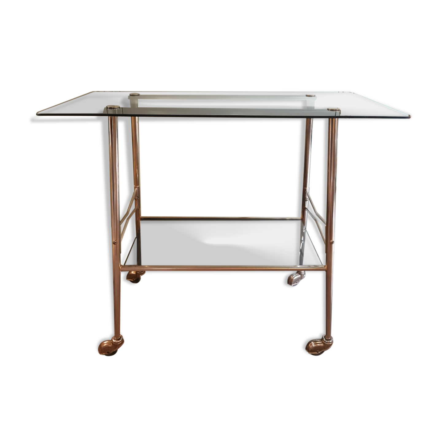 Rolling service 60s glass and brass