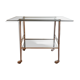 Rolling service 60s glass and brass