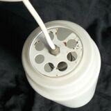 Cylindrical opaline pendant lamp ceiling light Modernist design 1960