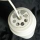 Lampe suspension opaline cylindrique plafonnier Design moderniste 1960