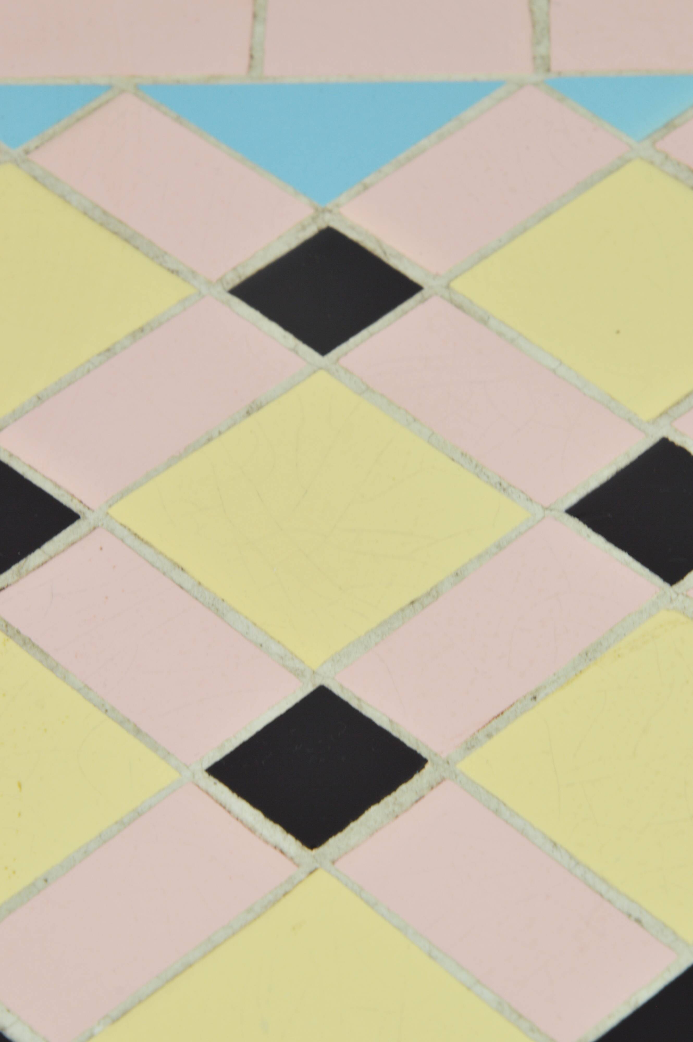 Table basse en mosaïque, années 1970