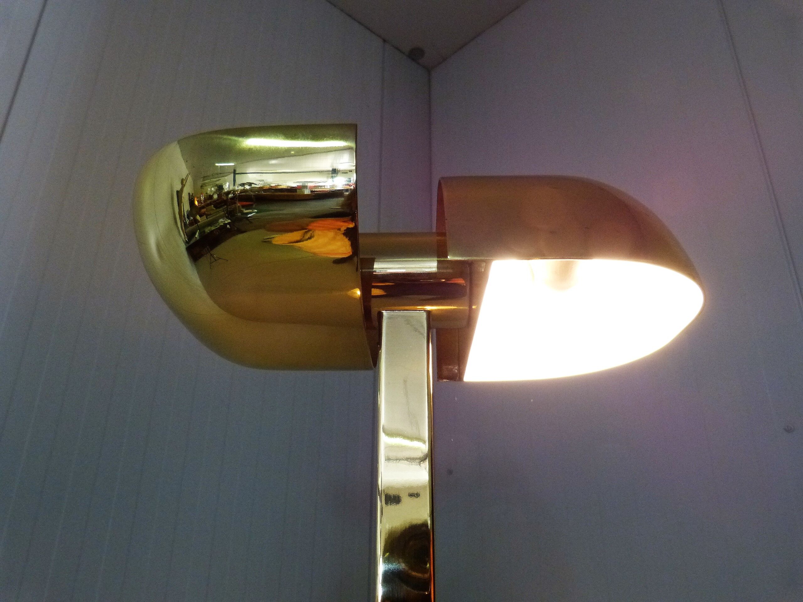 Brass floor lamp by Lumi italy 1970